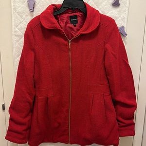 Rampage red pea coat